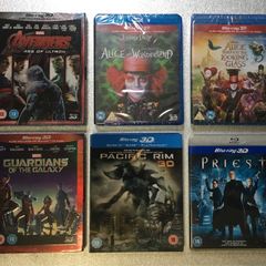 Selection of 2D & 3D Blu-ray films for sale or swap