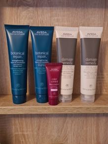 AVEDA RRP 42e Damage Remedy and Botanical Repair 100ml and Color Control leave-in treatment rich 25ml