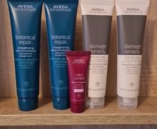 AVEDA RRP 42e Damage Remedy and Botanical Repair 100ml and Color Control leave-in treatment rich 25ml