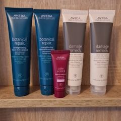 AVEDA RRP 42e Damage Remedy and Botanical Repair 100ml and Color Control leave-in treatment rich 25ml