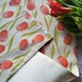 Table Runner "Tulips" - Spring, Easter table runner. Image 5