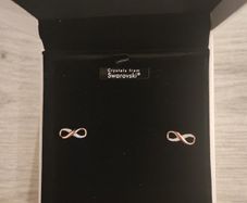 Warren James Rose Gold Infinity Earrings