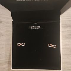 Warren James Rose Gold Infinity Earrings