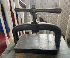 Antique book press