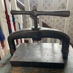 Antique book press