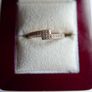 Authentic PANDORA 14k Rose gold plated Sparkling Overlapping Ring size I Image 2