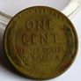 1942 USA L error Abraham Lincoln Wheat Cent Image 3