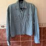 Maje Rhinestone Denim Shirt - Size 2 Image 3