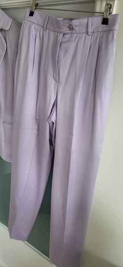 ESCADA Mauve Wool Mix Trouser Suit Sz 40 (Fit 12UK)