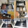 New Stainless Steel Waterfall Sink - Drop In Single Bowl Workstation Sink With Cup Washer (Black, 75x46cm) Image 6