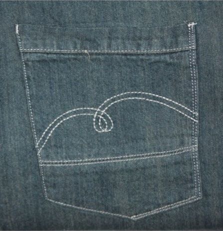 KAM Jeanswear "Stark" Mid Blue Distressed Relaxed Fit Jeans - Size 46R - (Brand New & Tagged)