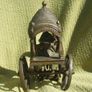 Antique INDIAN BRONZE TEMPLE TOY (Kutch style) - an exceptionally fine example with horse and rider with carriage (c.19th century) Image 4