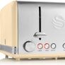Retro 4-Slice Toaster with Defost/Reheat/Cancle Functions, Cord Storage, 1600W Image 3