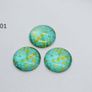Glass round cabochon 30mm with dragon scale pattern. 3pcs. Cabochons for jewelry. Big snake skin cabochon beads. Many colors. Supplies, DIY. Image 8