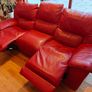 Burgundy Red 3-seater double-recliner couch Image 8