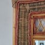Vintage Wall Mounted Rattan Wicker Mirror Image 4