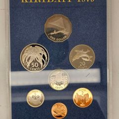 Gilbert Islands 1979 Proof Coin Set in Original Holder with COA Scarce