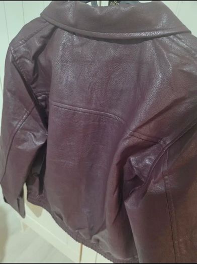 Brand New Burgundy Leather Jacket Size M