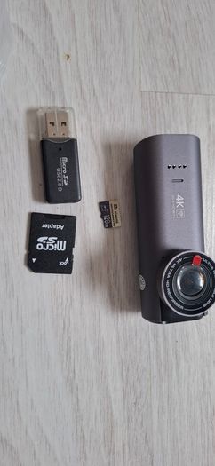 Dash Cam 4K Recording Car Camera Free 128GB SD cardNight Vision Video Recorder Wi-Fi, GPS