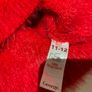 Girls red Christmas jumper fluffy red with cute reindeer motif 10 11 Image 2