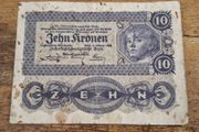 Austria-Hungary, 10 Kronen banknote, 2 January 1922, circulated - free standard postage