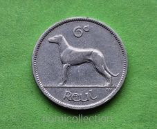 Ireland 1928 year 6 Pence.