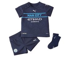 Puma Kids 2021-22 Manchester City Third Full Kit / Navy / 4-6 MONTHS TODDLERS
