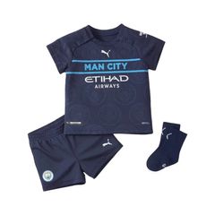 Puma Kids 2021-22 Manchester City Third Full Kit / Navy / 4-6 MONTHS TODDLERS