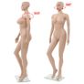 Female Mannequin with Glass Base Beige 180 cm Image 6