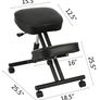 Ergonomic Kneeling Chair Adjustable Kneel Stool Thick Cushion for Balancing Back Body Shaping Home Office Computer Chair Image 2
