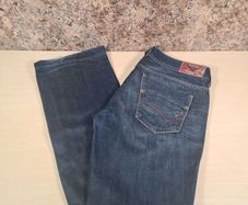 womens TOMMY HILFIGER RHONDA Jeans regular low waist bootcut Size W30 L34 navy blue denim