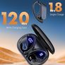 NEW SALE | Earbuds Bluetooth Headphones 120H Playtime Stereo Ear Buds Bluetooth 5.3 Dual Power Display Sports Headphones with Earhooks IPX7 Waterproof Earbuds Image 3