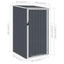 Garden Shed Anthracite 87x98x159 cm Image 7