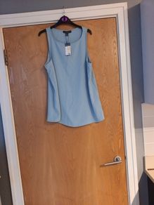 Primark  Blue Sleevless  Top.  S.14    B.N.W.T.
