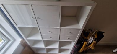 IKEA Kalax unit with doors and drawers