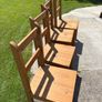 4 x Wooden Kitchen Chairs Image 2