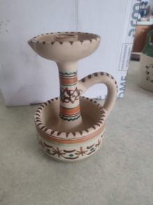 Old Candle Holders Candle Holder Keramikleuchter Majolika