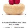 New JELLYCAT Amuseable Colette Tarte Au Citron and Amuseable Fleurette Tarte Aux Fraises Pair Image 9