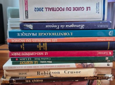 Vintage French Books & Football Memorabilia Lot
