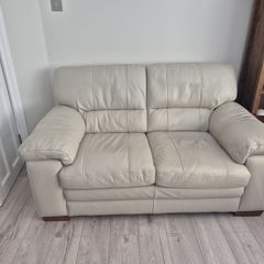 leather two seater