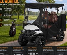 Waterproof Golf Cart Full Enclosure Cover
