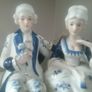 The Leonardo Collection Large Victorian Blue/ White Ornament Image 2