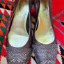 Cristina Firenze silver leather wedges 37.5 Image 8