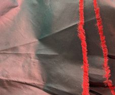 Red taffeta 1. 7/8 and 45""