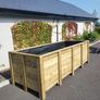 Handcrafted Large Wooden Planters, Veg Planter, Bamboo boxes Made to Order Image 4