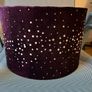 Purple Lampshade with Diamonte Detail Image 3