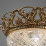 FLASH SALE ! Was 395 Now 320 ! Vintage 1960s French Brass & Cut Glass Statement Light Image 3