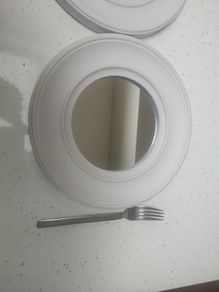 2 mirrors in frames. Frames plastic aprrox 10"