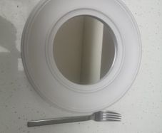 2 mirrors in frames. Frames plastic aprrox 10"