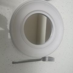 2 mirrors in frames. Frames plastic aprrox 10"